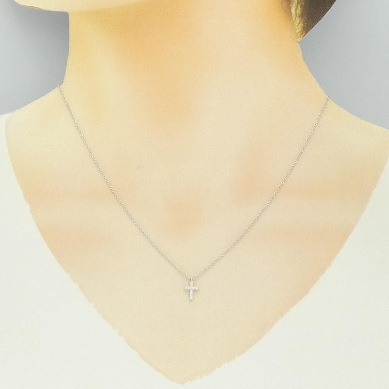 Tiffany & Co Metro Cross Mini Necklace — view 6
