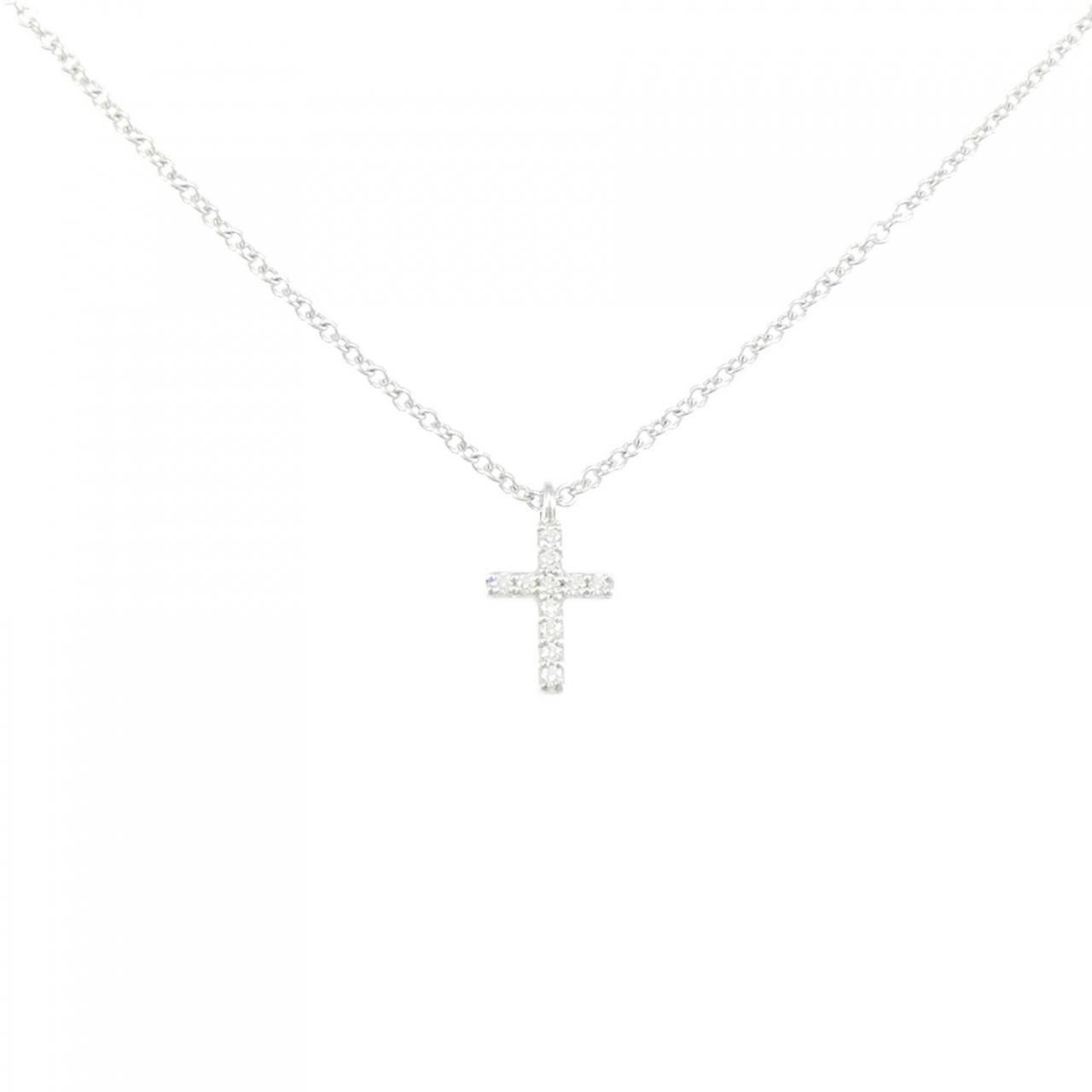 Tiffany & Co Metro Cross Mini Necklace