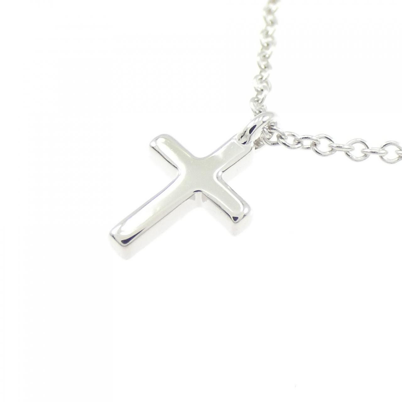 Tiffany & Co Metro Cross Mini Necklace — view 4