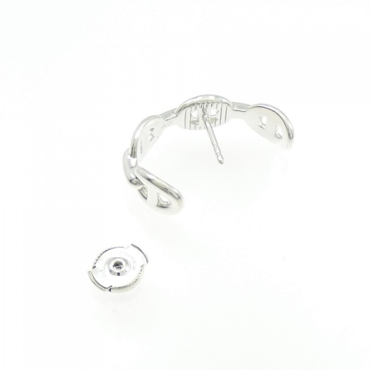 Hermes Earrings Single Silver — view 3