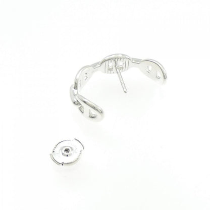 Hermes Earrings Single Silver — view 3