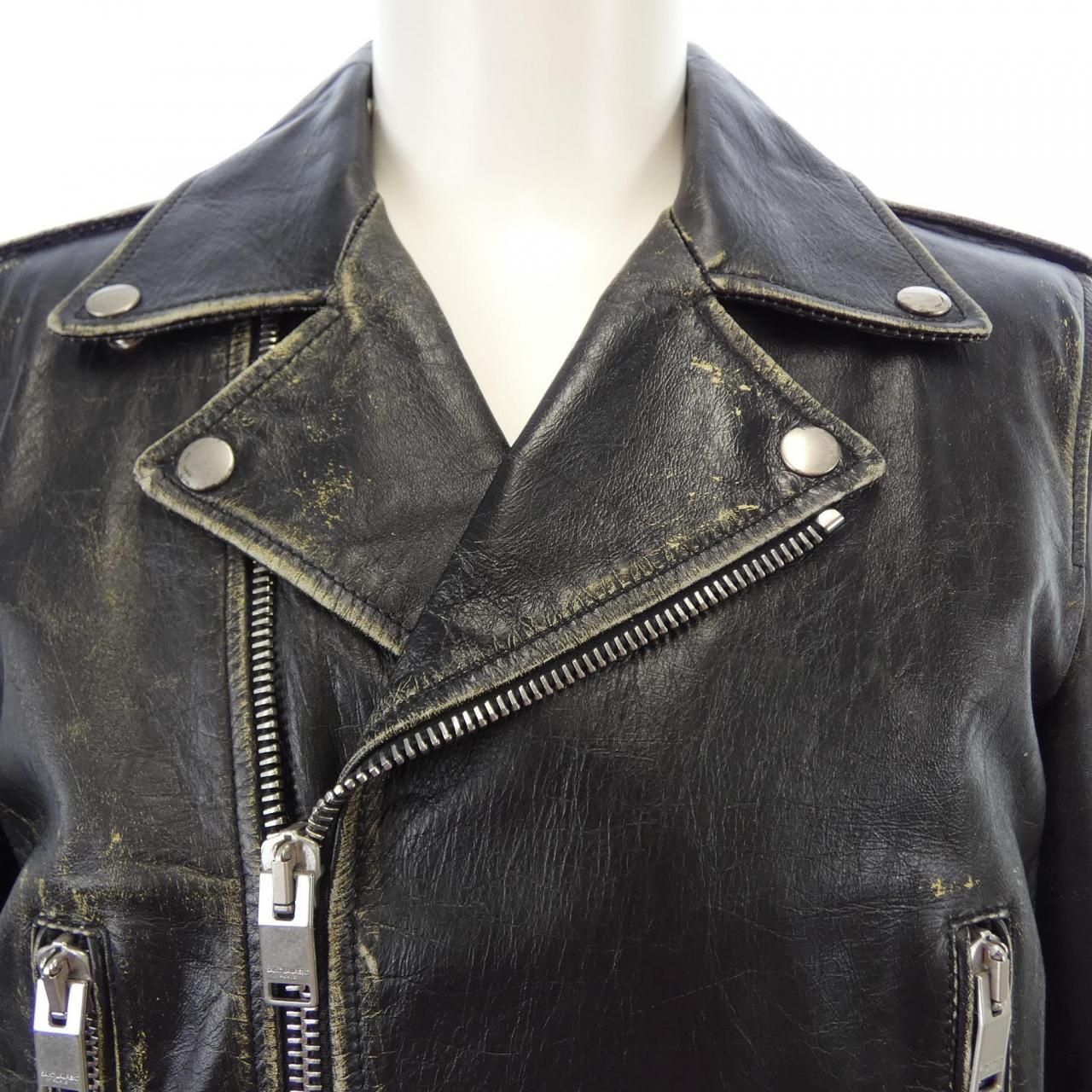 Saint Laurent Leather Rider's Jacket — view 5