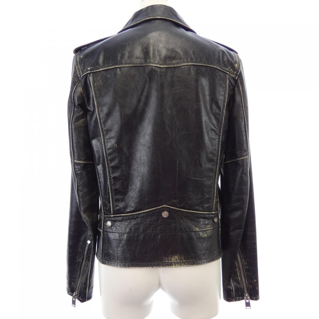 Saint Laurent Leather Rider's Jacket — view 2