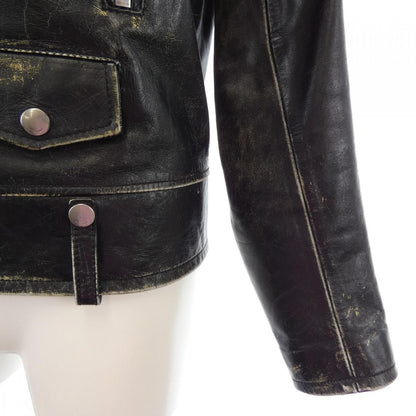 Saint Laurent Leather Rider's Jacket — view 6
