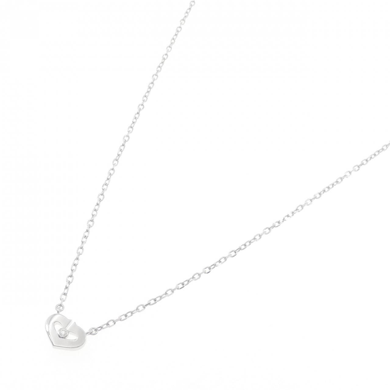 Cartier C Necklace White Gold — view 2