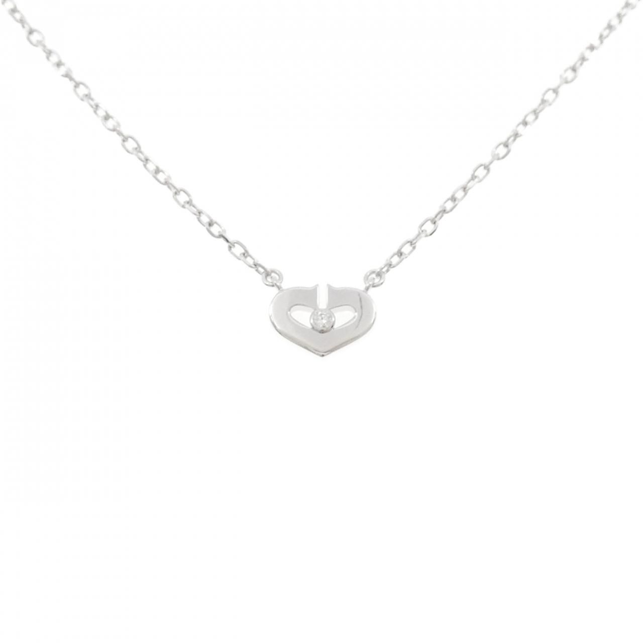 Cartier C Necklace White Gold