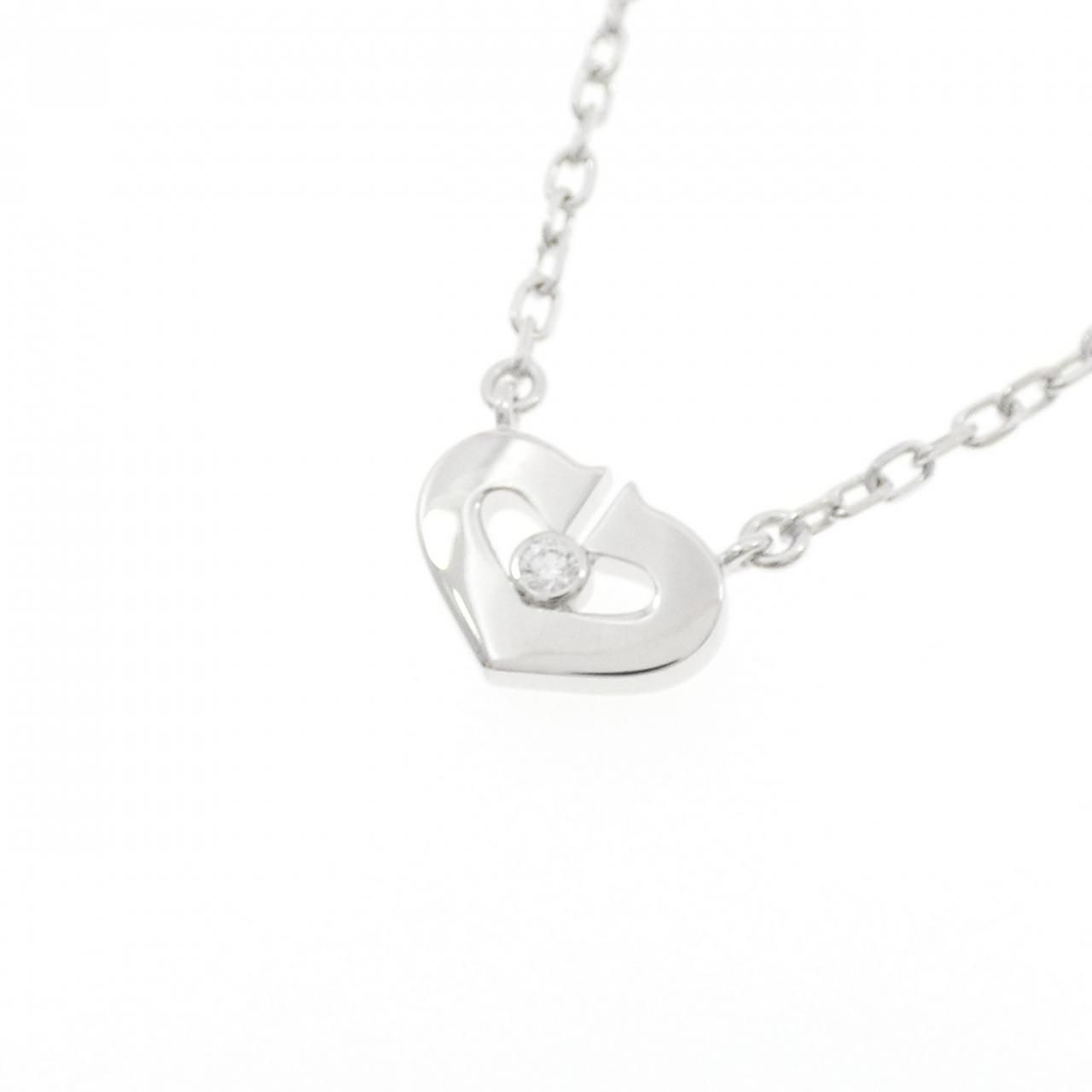 Cartier C Necklace White Gold — view 3