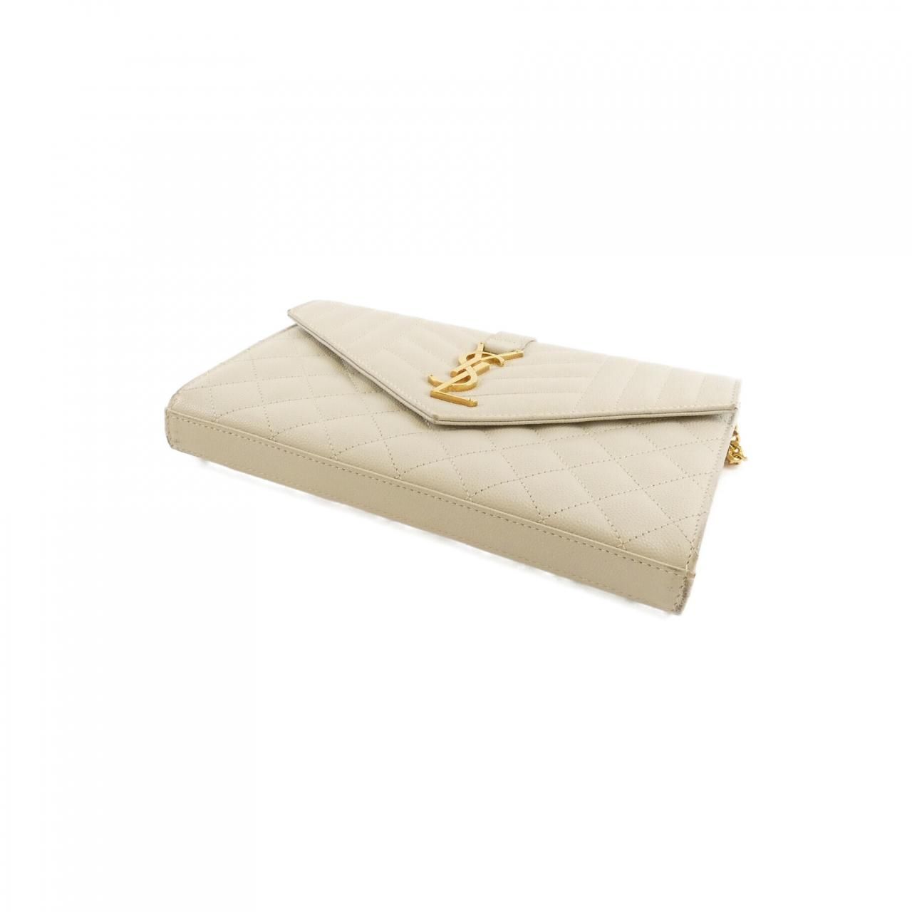 Saint Laurent Chain Shoulder Bag White — view 3