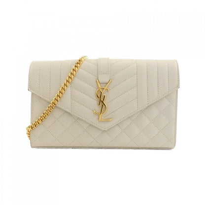 Saint Laurent Chain Shoulder Bag White