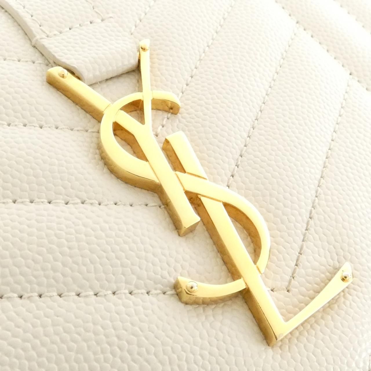 Saint Laurent Chain Shoulder Bag White — view 7
