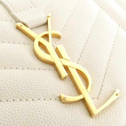 Saint Laurent Chain Shoulder Bag White — view 7