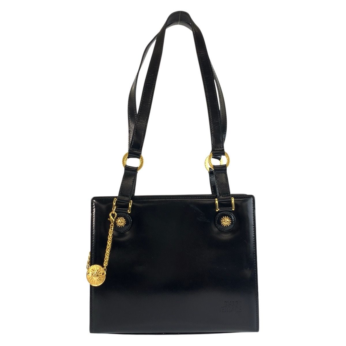 Versace Sunburst Black Gold Enamel Shoulder