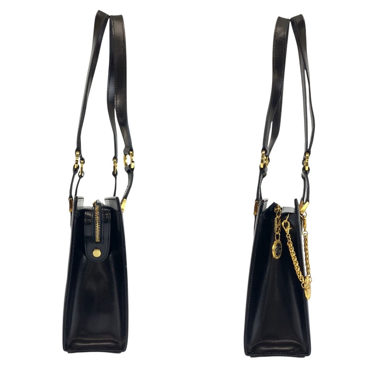 Versace Sunburst Black Gold Enamel Shoulder — view 8