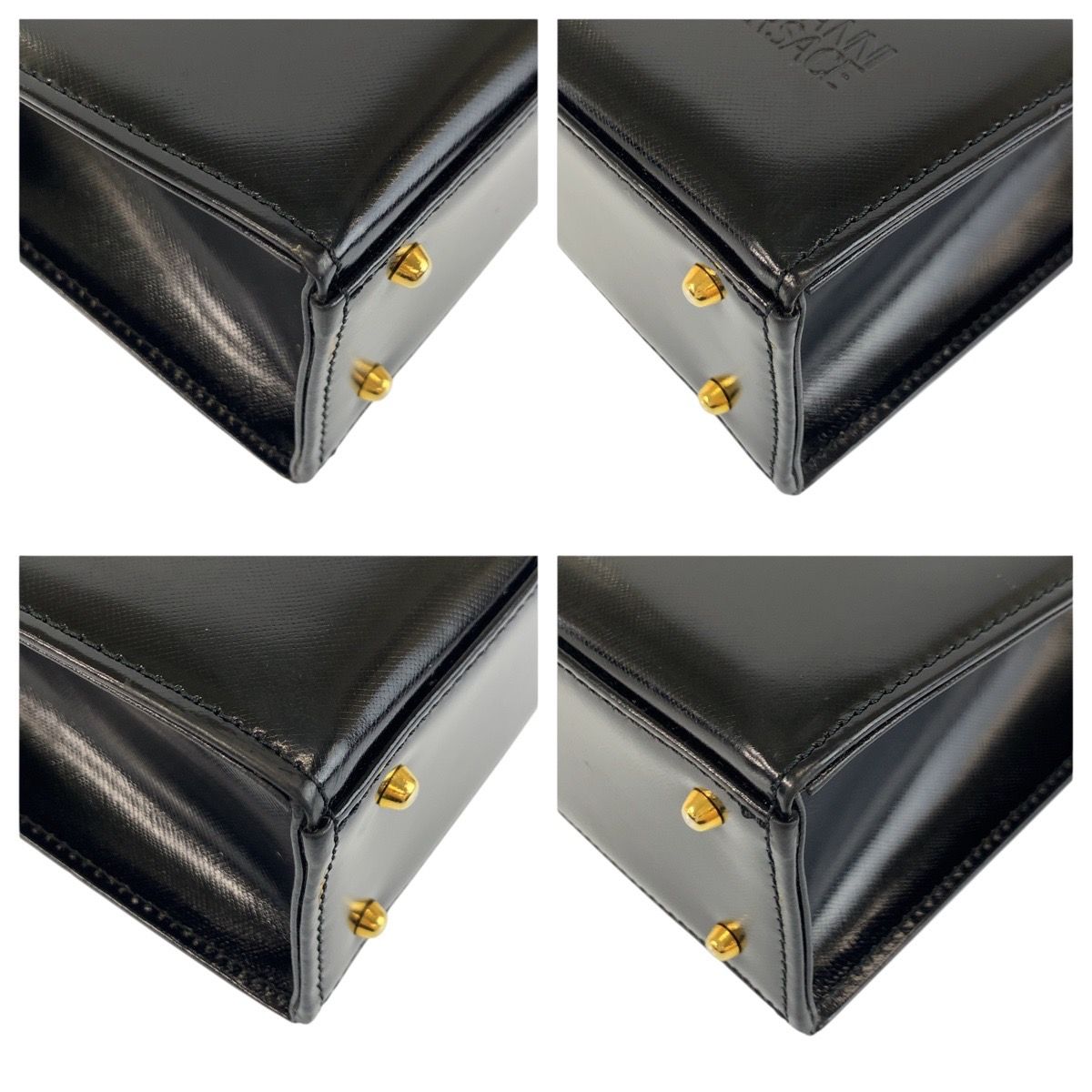 Versace Sunburst Black Gold Enamel Shoulder — view 4