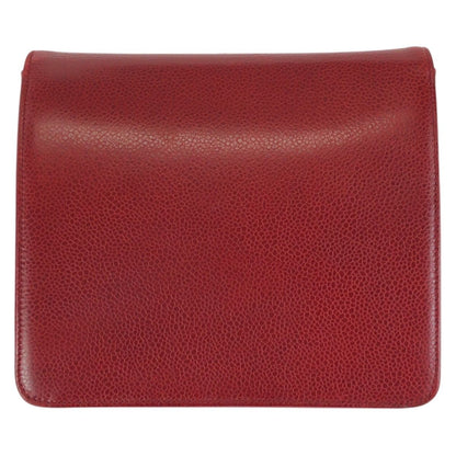 Dior Vintage Red Gold Leather Shoulder Bag Pochette — view 2