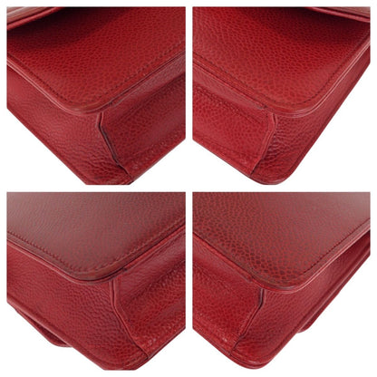 Dior Vintage Red Gold Leather Shoulder Bag Pochette — view 3
