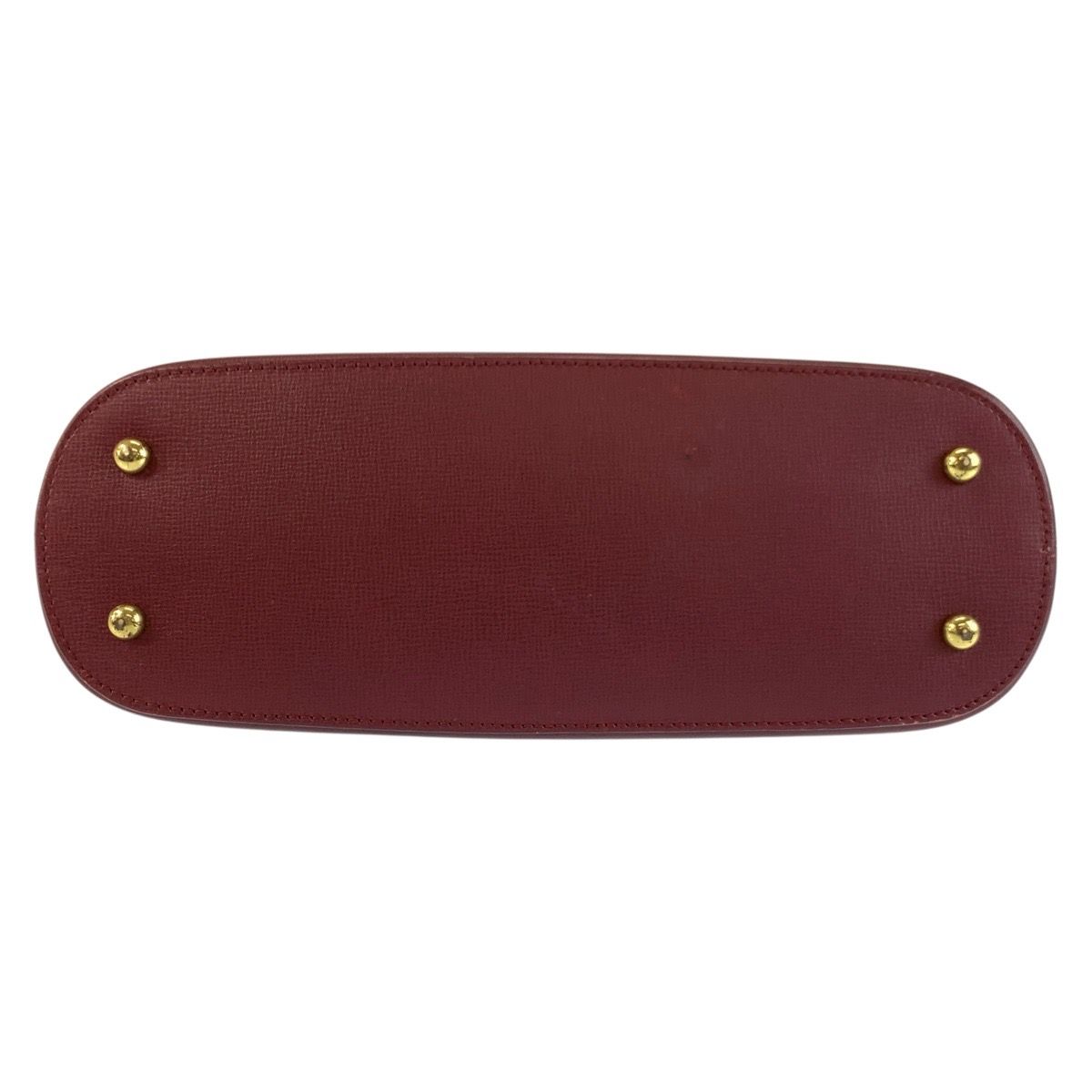 Cartier Must Line Bordeaux Gold Leather Shoulder — view 9