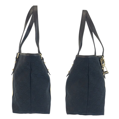 Gucci Sherry Line Black Gold GG Canvas Tote Shoulder — view 7