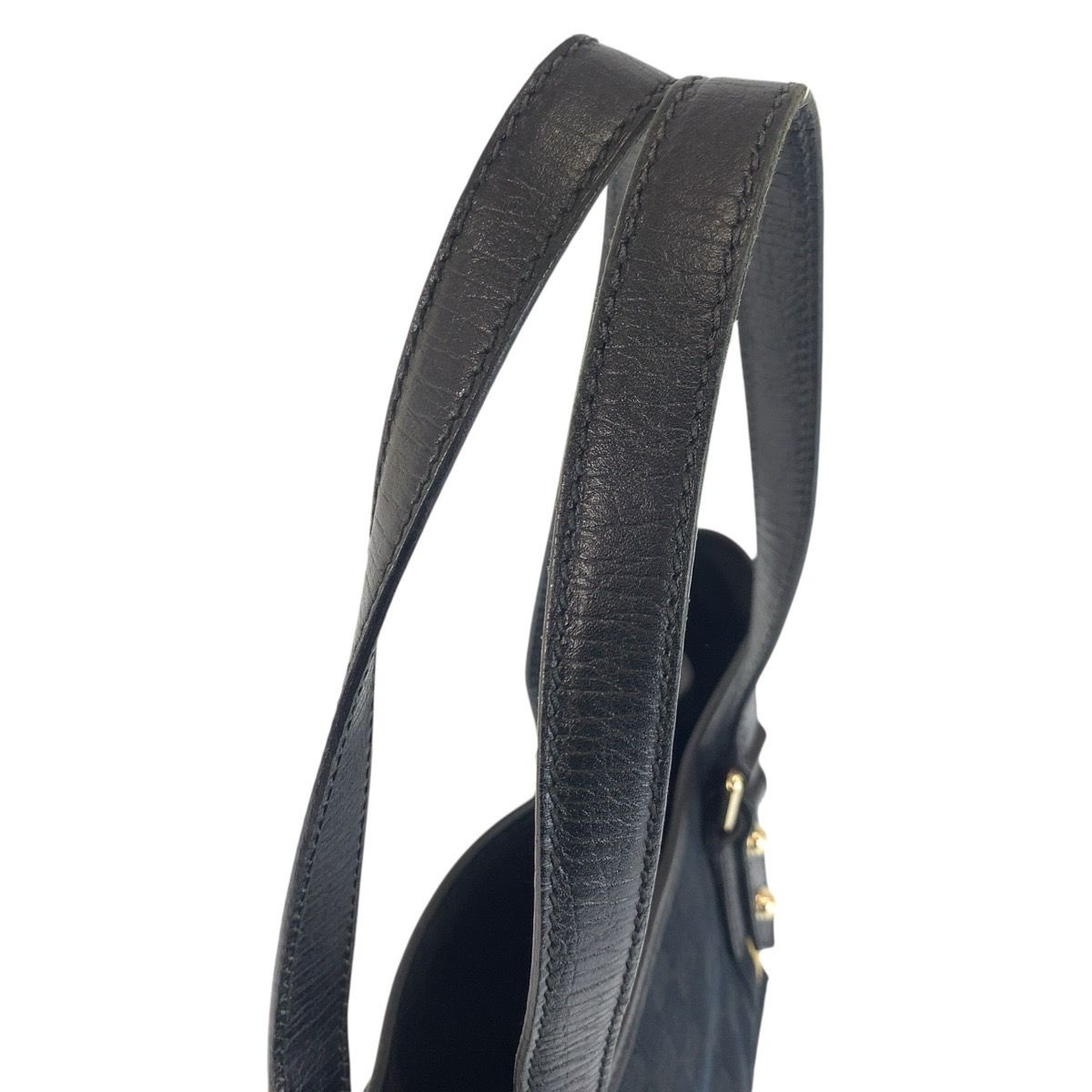 Gucci Sherry Line Black Gold GG Canvas Tote Shoulder — view 8