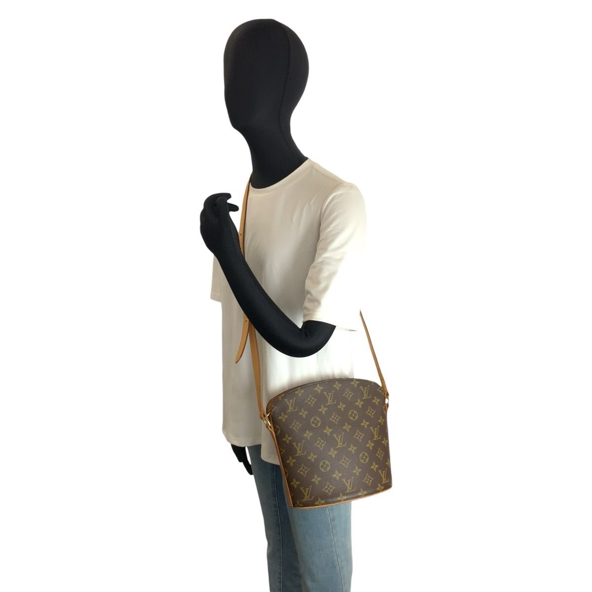 Louis Vuitton Monogram Drew Brown Gold Shoulder Bag Pochette — view 7