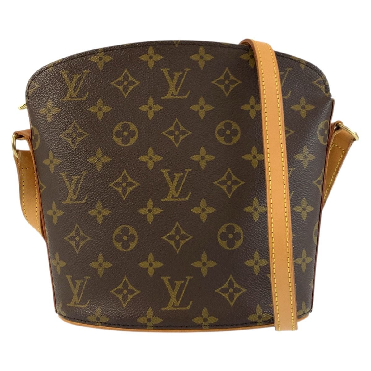 Louis Vuitton Monogram Drew Brown Gold Shoulder Bag Pochette
