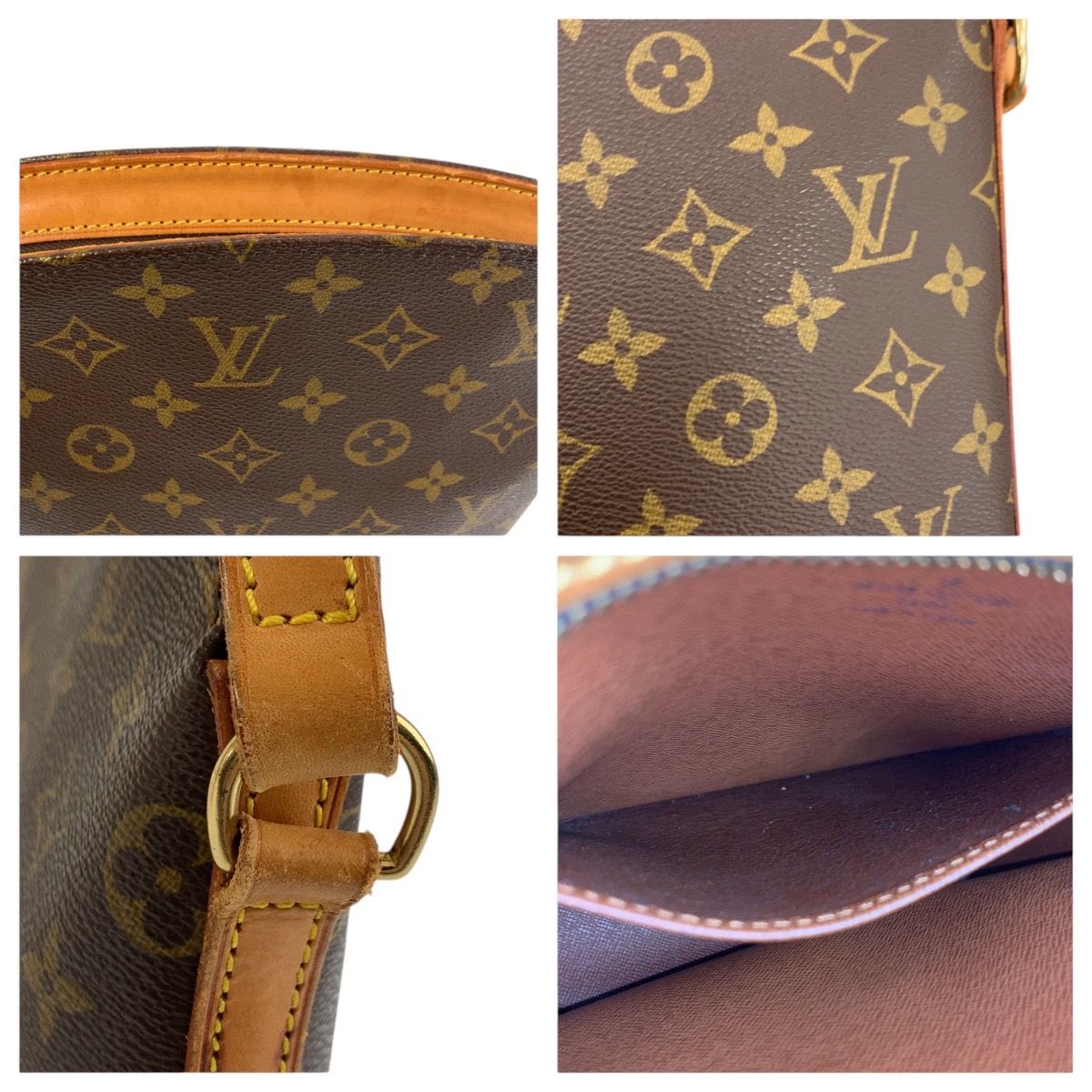 Louis Vuitton Monogram Drew Brown Gold Shoulder Bag Pochette — view 6