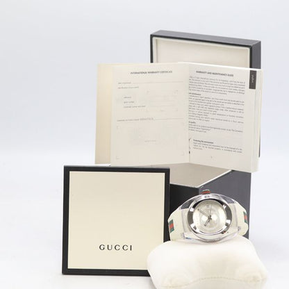 Gucci Sync 137.1 Quartz Date Silver Dial Watch — view 5