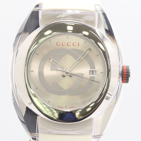 Gucci Sync 137.1 Quartz Date Silver Dial Watch