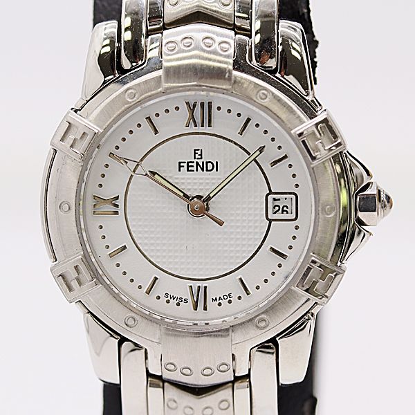 Fendi Bonded Quartz White Dial Watch
