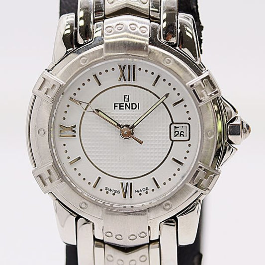 Fendi Bonded Quartz White Dial Watch