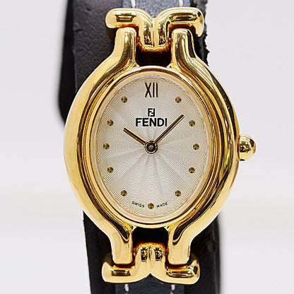 Fendi Chameleon Quartz Silver Dial Watch