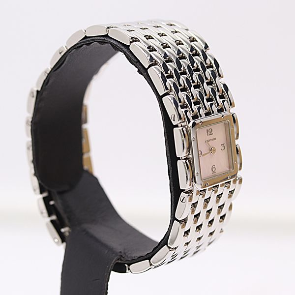 Cartier Panthere Ribbon Quartz Pink Shell Dial Watch — view 2
