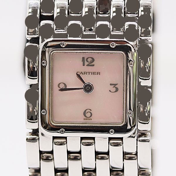 Cartier Panthere Ribbon Quartz Pink Shell Dial Watch