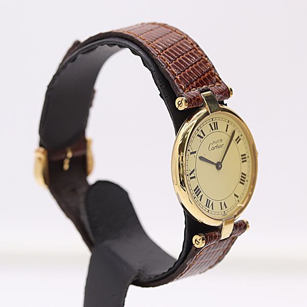 Cartier Hosuke Must Vande LM Quartz Yellow Dial Watch — view 2