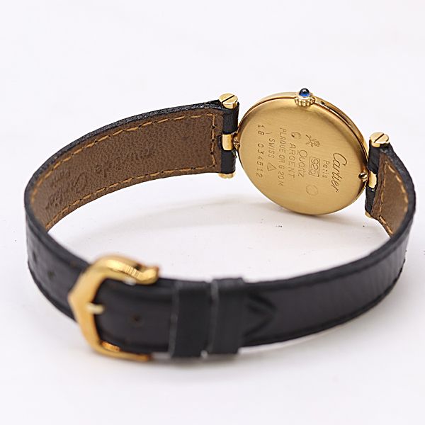 Cartier Must Vandom SM 18 Quartz Black Dial Watch — view 4