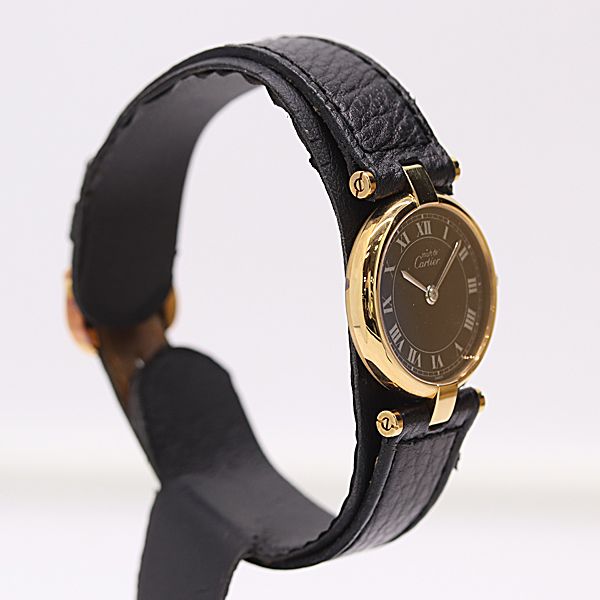 Cartier Must Vandom SM 18 Quartz Black Dial Watch — view 2