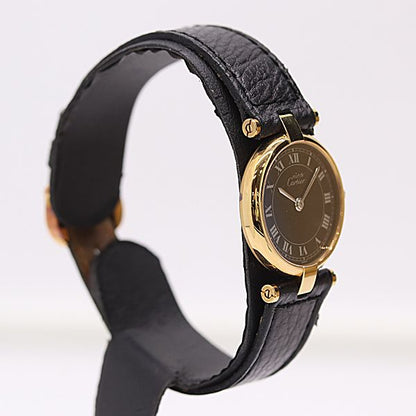 Cartier Must Vandom SM 18 Quartz Black Dial Watch — view 2