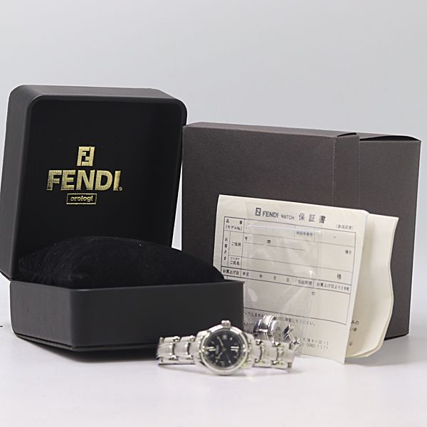 Fendi And Orologi Date Quartz Black Dial Watch — view 5