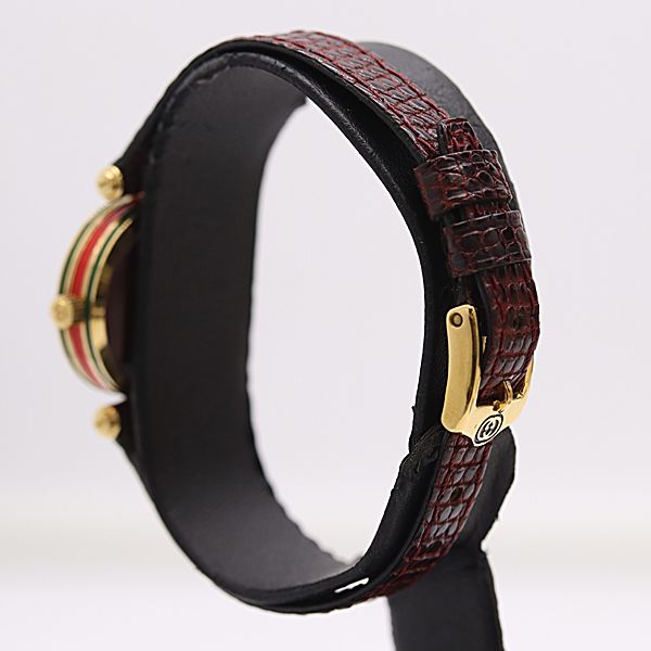 Gucci Sherry Line Quartz Silver Red Dial Watch — view 3