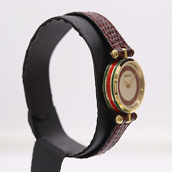 Gucci Sherry Line Quartz Silver Red Dial Watch — view 2