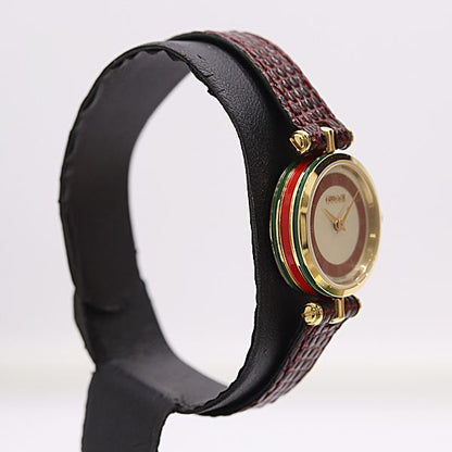 Gucci Sherry Line Quartz Silver Red Dial Watch — view 2