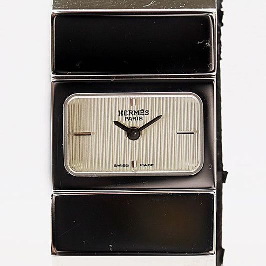 Hermes Location Quartz Cloisonne Silver Dial Watch