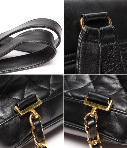 Chanel Backpack Gold Quilted Lambskin — view 7