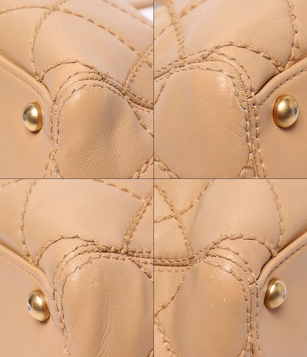 Chanel Tote Shoulder Bag Gold Wild Stitch CC Logo — view 5