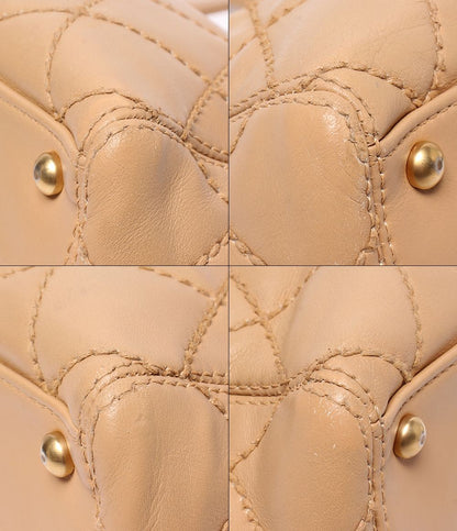 Chanel Tote Shoulder Bag Gold Wild Stitch CC Logo — view 5