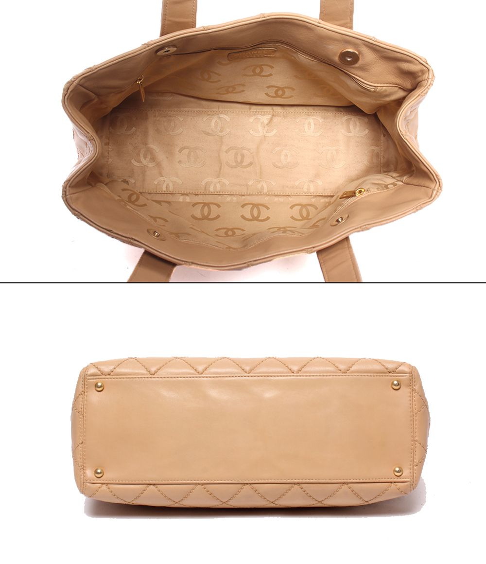Chanel Tote Shoulder Bag Gold Wild Stitch CC Logo — view 3