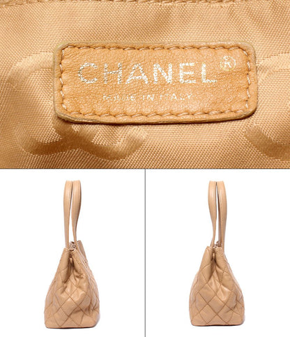 Chanel Tote Shoulder Bag Gold Wild Stitch CC Logo — view 4
