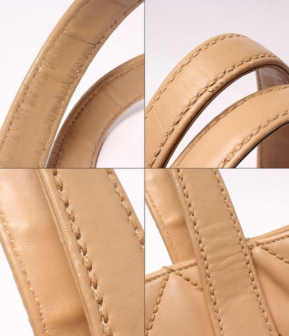 Chanel Tote Shoulder Bag Gold Wild Stitch CC Logo — view 6
