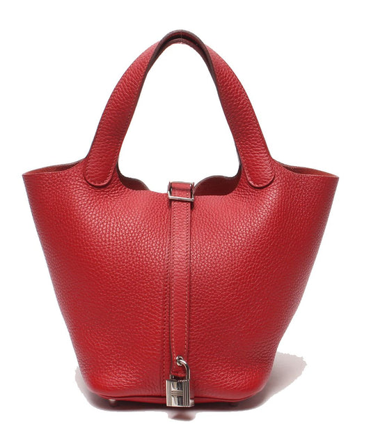 Hermes Handbag Silver Picotin Lock PM