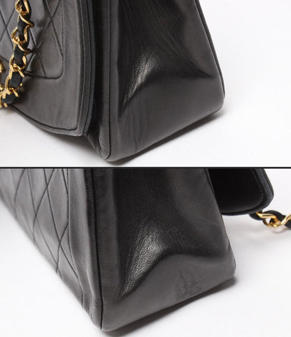 Chanel Chain Shoulder Bag Gold Single Flap Quilted Lambskin Diana 25 — view 7